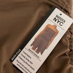 Women's Ruched Drop Waist Dress